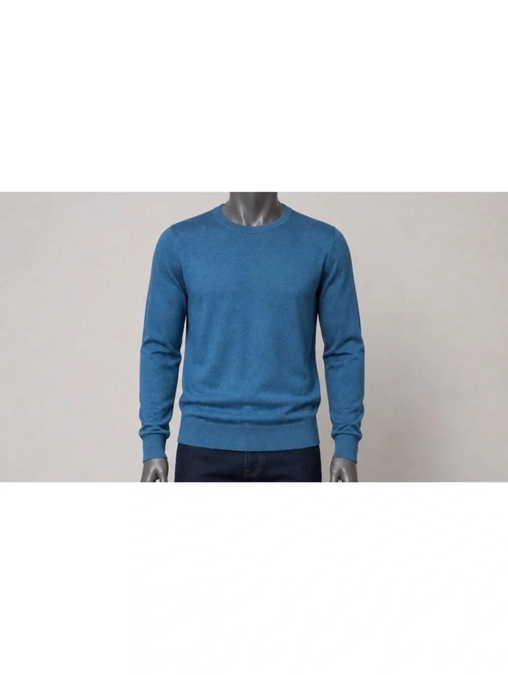 Banana Republic Men’s M 100% Merino Wool Crew Neck Sweater Blue Teal NWT